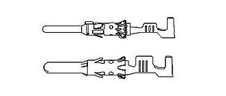 40A AMP Waterproof Automotive Connector Pin Male 2.5mm System