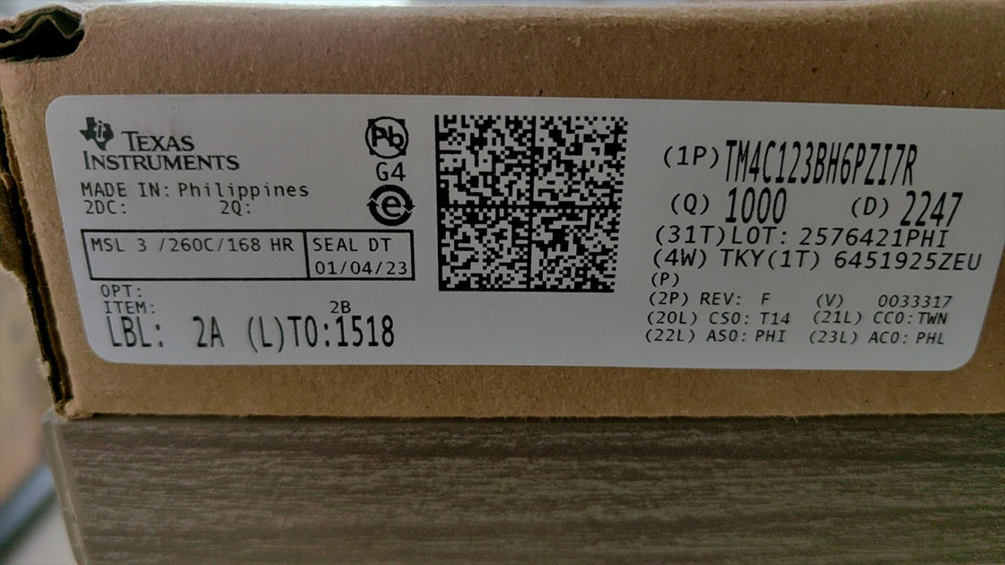 Flash Tiva C Microcontroller MCU 32 Bit Processor TM4C123BH6PZI7